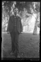 Young man in three-piece suit