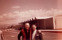 Harry Slonaker outside Elks Club