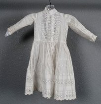 Child's white muslin dress