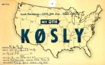 QSL Card to K6JI from K0SLY