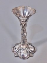 Silver bud vase