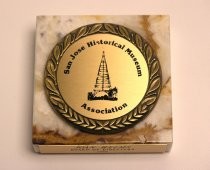 San Jose Historical Museum Association paperweight