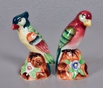 Colorful birds salt & pepper shakers