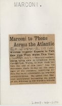 Marconi to 'Phone Across the Atlantic