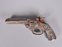 Cast metal toy pistol