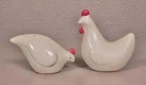 White chickens salt & pepper shakers