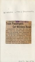 Train Passengers Get Wireless News