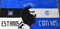 Alvarez : Estamos Con Vos tifo