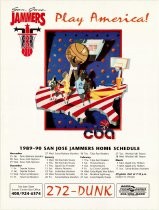 San Jose Jammers Play America! promotional poster