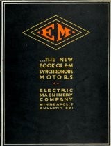 Synchronous Motors, GE, Westinghouse, Electric Machinery Company, brochures from 1925-30