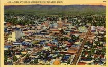 Aerial View of the Business District of San Jose, Calif