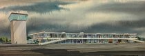 Artists rendering of airport terminal