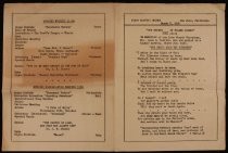 First Baptist Church program for March 8, 1936