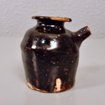 Brown glaze spouted jar