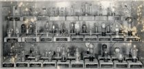 Group of vacuum tubes on display