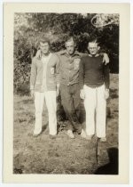 Three men in sportswear