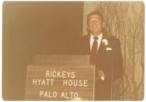 Ronald Reagan at Rickey's Hyatt House Portrait of Abbey French Dennis