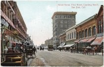 Street Scene, First Street, Looking South, San Jose, Cal