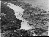 Aerial View of Coyote Dam & Reservoir