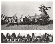 Danny the Dragon Roller Coaster at Happy Hollow Park, c. 1965