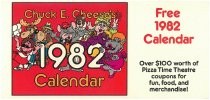 Free 1982 Chuck E. Cheese's Calendar coupon