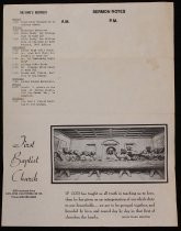 First Baptist Church worship program for August 5, 1979