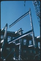 Demolition of building in downtown San Jose near St. Joseph's