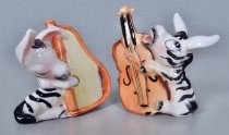 Musical zebras salt & pepper shakers