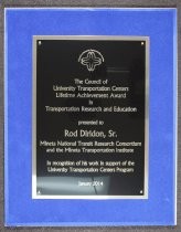 Council of University Transportation Centers Lifetime Achievement Award