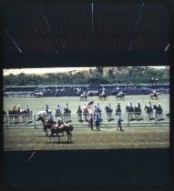 Mounted horseback riders at San Benito County Fairgrounds