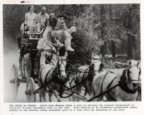 Quickdraw McGraw drives the Concord Stagecoach at Frontier Village