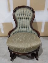 Upholstered rocking chair