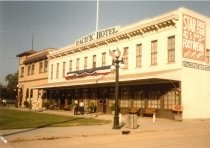 Pacific Hotel replica building, front exterior