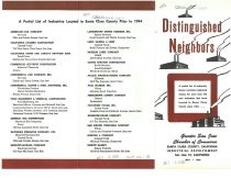 Distinguished Neighbors : A partial list of nationally known concerns numbered among the more than 345 new industries that have located in Santa Clara County since 1944