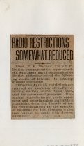 Radio Restrictions Somewhat Reduced