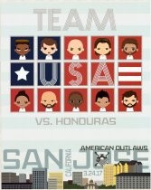 Team U.S.A. vs. Honduras Poster