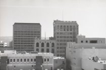 Looking west towards De Anza Hotel