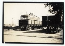 Two railroad cars