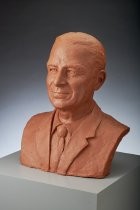 Wax model for bust of Ernie Renzel, Jr