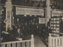 The Radio Telephone Co. De Forest Wireless System booth at Chicago Electric Show