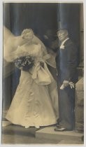 Clive Brooke and daughter Pat at her wedding