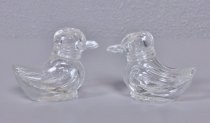 Glass ducks salt & pepper shakers