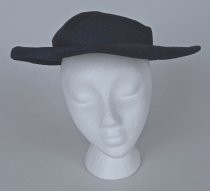 Navy blue straw hat