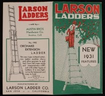 Larson Ladders New 1931 Features brochure