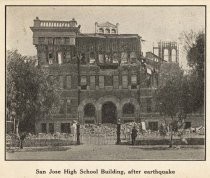 San Jose High School Building, after earthquake