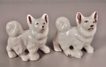 White dogs salt & pepper shakers