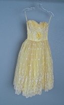 Yellow organdy dress