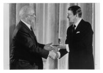 Reynold B. Johnson receives the National Medal of Science