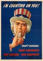 "I'm Counting on You" Uncle Sam war propaganda poster