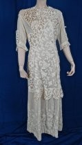 Ornate linen dress